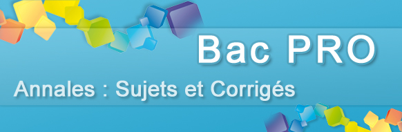 Les Annales du Bac PRO - Sujets et Corrigés gratuits 1ère et Terminale