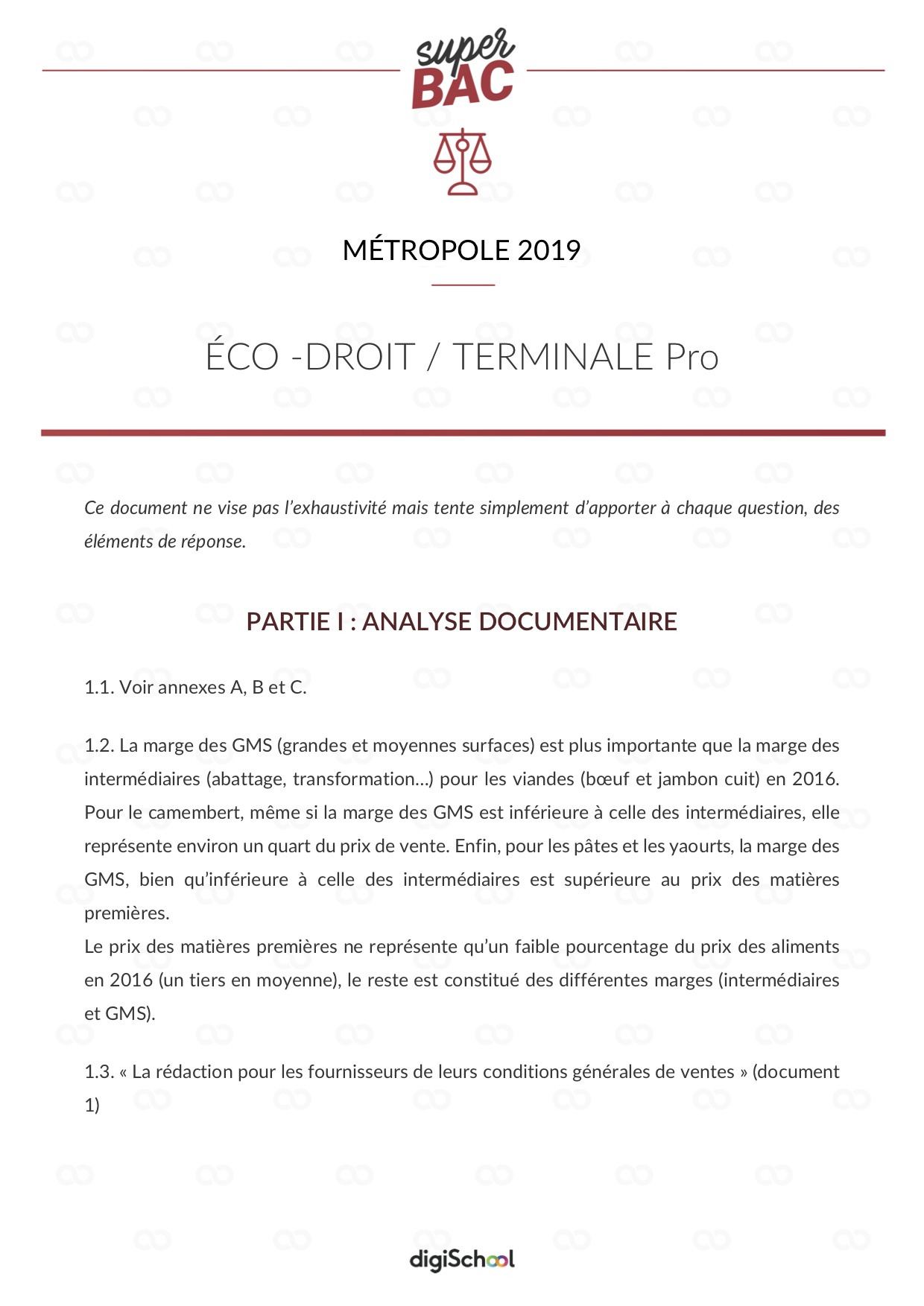 Sujet Zero Eco Droit Bac Pro Sujet Bac Pro Assp Corrigé 2021 - La librairie