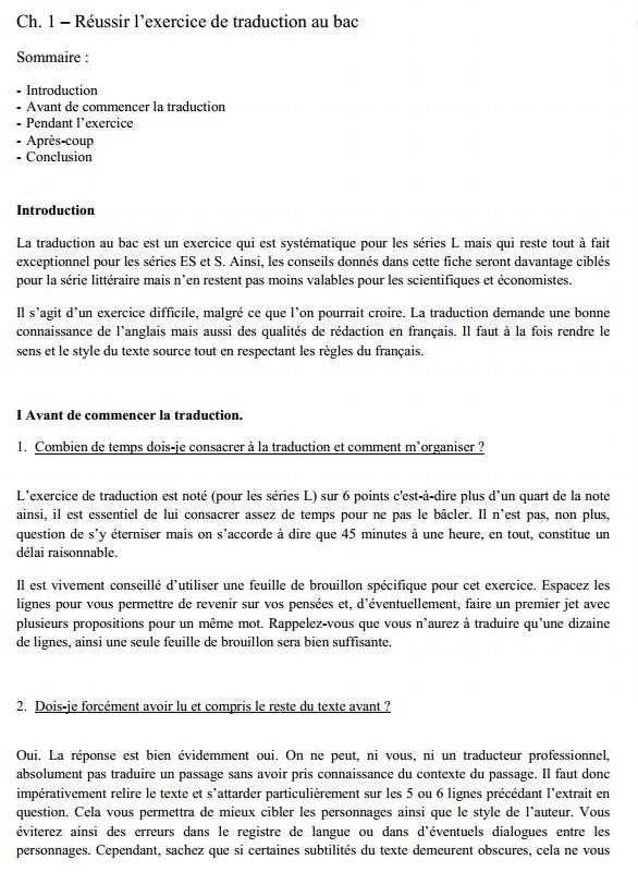 assignment anglais traduction