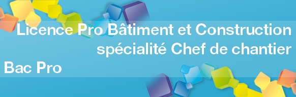 Licence pro bâtiment et construction spécialité chef de chantier : formation Bac Pro